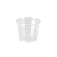 Pot plastique PET transparent  H68mm 150ml
