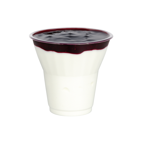 Pot à dessert transparent PET  H88mm 270ml