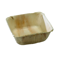 Bol carré en palmier  130x130mm H50mm 450ml