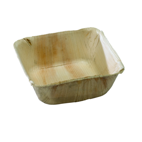 Bol carré en palmier  130x130mm H50mm 450ml