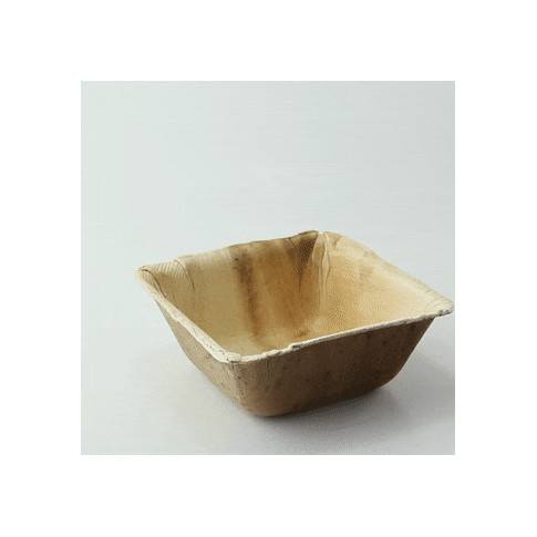 Bol carré en palmier  130x130mm H50mm 450ml