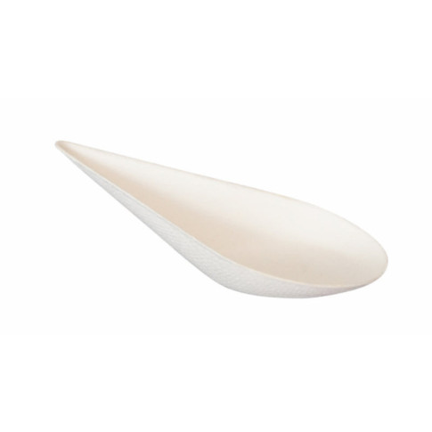 Mise en bouche blanche en pulpe Goutte 105x52mm H30mm
