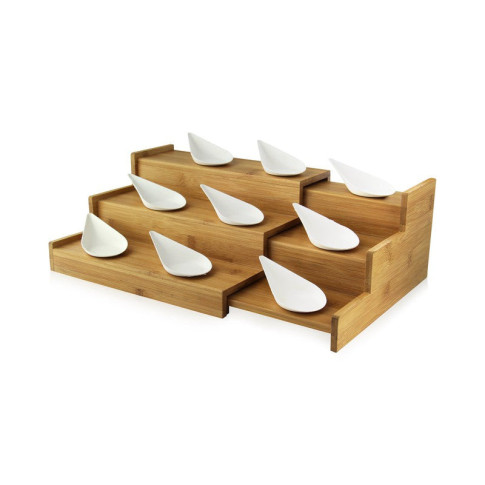 Mise en bouche blanche en pulpe Goutte 105x52mm H30mm
