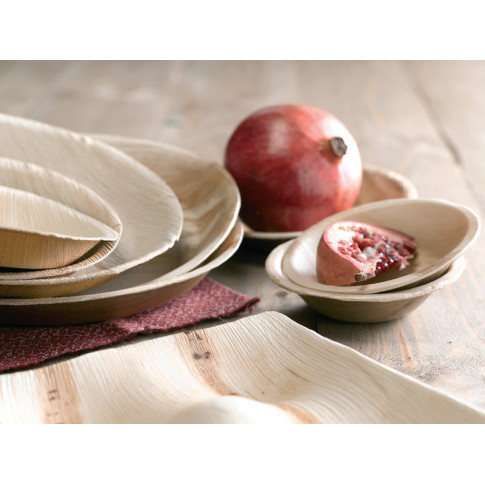 Assiette rectangulaire en palmier  280x180mm H15mm