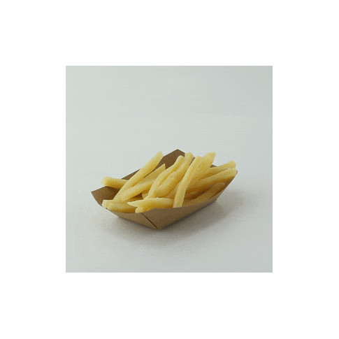 Barquette kraft ingraissable avec PE  120x85mm H20mm 100ml