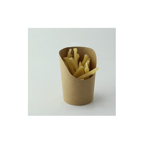 Gobelet snack carton brun   H98mm