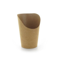 Gobelet snack carton brun   H133mm 325ml