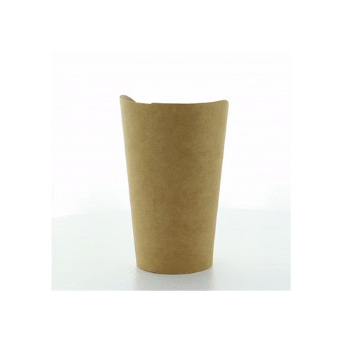 Gobelet snack carton brun   H133mm 325ml