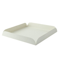 Carré rainé carton blanc  190x190mm H20mm