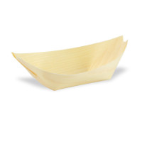 Barquette bateau bois  113x70mm H14mm