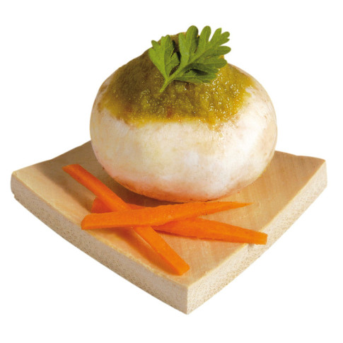 Mini assiette bambou carrée "Iki"  35x35mm