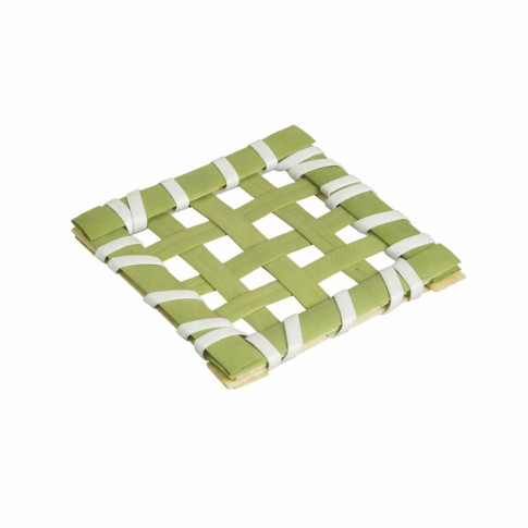 Carré bambou tressé "Ise" 50x50mm