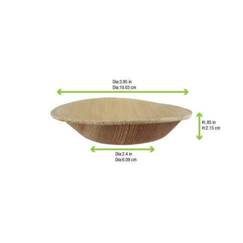 Coupelle ronde en palmier   H35mm 100ml