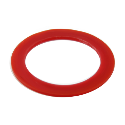 Mini bocal en verre avec joint silicone rouge   H63,5mm 45ml