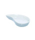 Mini plat en porcelaine blanc  78x48mm H15mm
