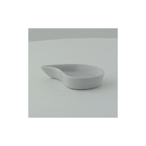 Mini plat en porcelaine blanc  78x48mm H15mm