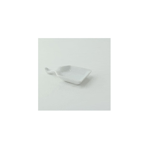 Mini cuillère carrée en porcelaine blanc  96x53mm H15mm