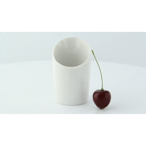 Mini pot en porcelaine blanc   H80mm