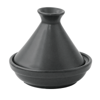 Mini tajine en porcelaine noire   H80mm
