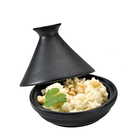 Mini tajine en porcelaine noire   H80mm
