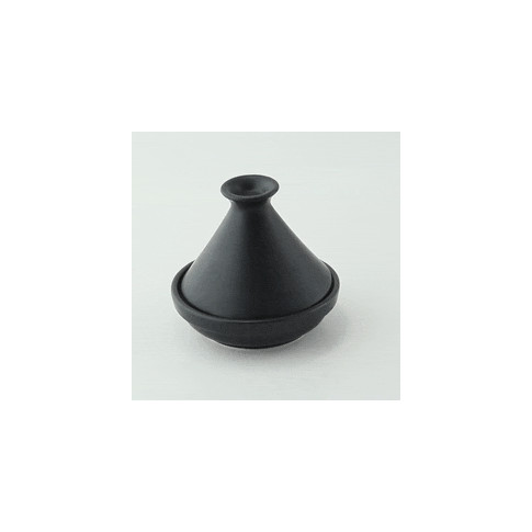 Mini tajine en porcelaine noire   H80mm