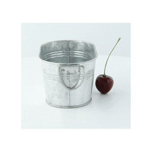 Baquet ovale en métal  120x70mm H55mm 220ml