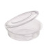 Pot Deli rond PET avec couvercle plat attachÃ©  250ml Ã?115mm, 50pcs