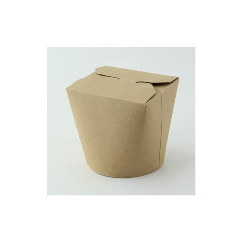 Pot carton rond kraft fermeture à fente 85x98mm H95mm 750ml