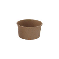 Pot carton kraft brun chaud et froid  H62mm 270ml