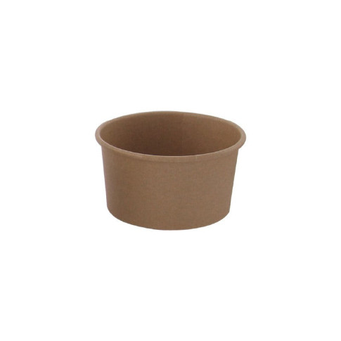 Pot carton kraft brun chaud et froid  H62mm 270ml