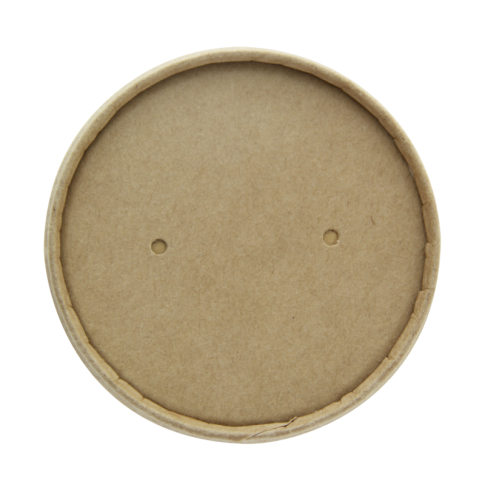 Pot carton brun chaud et froid avec couvercle carton   H67mm 240ml