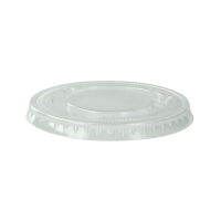 Couvercle PET plat transparent Diam: 7,4 cm 7,4 cm - 100 unitÃ©s