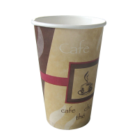Gobelet carton dÃ©cor "Passion" 450 ml Diam: 9 cm 9 x 16 cm - 50 unitÃ©s
