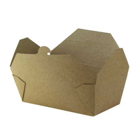 Boîte repas carton kraft laminé 185x102mm H59mm 1000ml