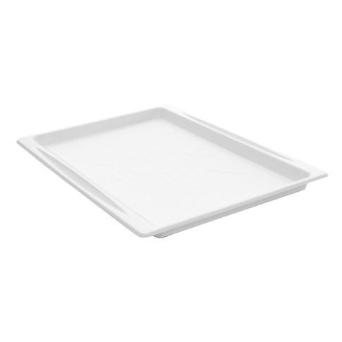 Plateau pulpe rectangulaire blanc "Atlas" 27,3 x 26,5 cm - 2 unitÃ©s