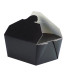 BoÃ®te repas carton noir 650 ml 13 x 10,5 x 6,5 cm - 25 unitÃ©s