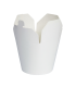 Pot carton blanc base ronde fermeture Ã  fente 950 ml Diam: 9,5 cm 9,5 x 9 x 12 cm - 50 unitÃ©s