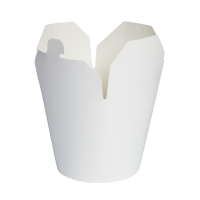 Pot carton blanc base ronde fermeture Ã  fente 950 ml Diam: 9,5 cm 9,5 x 9 x 12 cm - 50 unitÃ©s