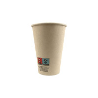 Gobelet en fibres de bambou avec laminage PE  - 200 ml - 7 cm x 4,5 cm x 9,1 cm - 50pcs