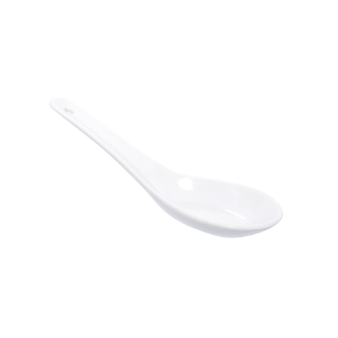 Mini mise en bouche cuillère en porcelaine blanc  130x43mm H45mm