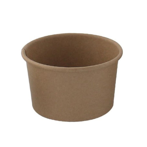 Pot carton kraft brun chaud et froid 70 ml Diam: 6,2 cm 6,2 x 5,2 x 3,5 cm - 50 unitÃ©s