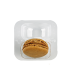 Insert plastique PET transparent 2 macarons avec fermeture clipsable 6,9 x 6,4 x 2,3 cm - 50 unitÃ©s