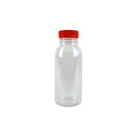 Bouteille transparente PET avec bouchon orange 250ml 56x H150 mm, 270pcs