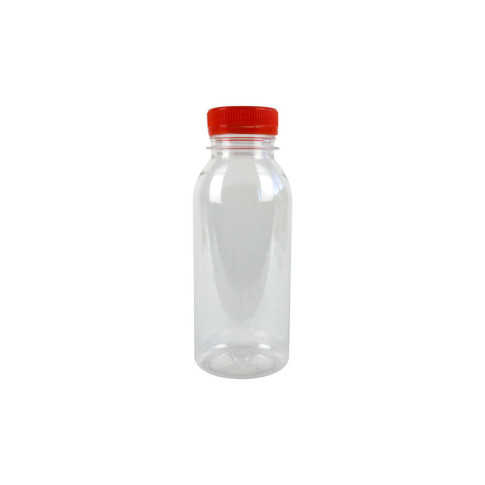Bouteille transparente PET avec bouchon orange 250ml 56x H150 mm, 270pcs