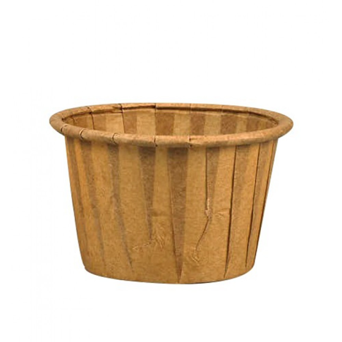 Pot papier plissÃ© kraft avec boÃ®te distributrice 30 ml Diam: 4,4 cm 4,4 x 3 x 2,8 cm - 200 unitÃ©s