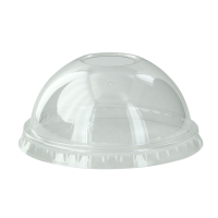 Couvercle PET transparent dÃ´me Diam: 8 cm 8 x 3,6 cm - 100 unitÃ©s