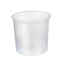 Pot Deli rond PP transparent 750 ml Diam: 11,6 cm 11,6 x 10,5 cm - 50 unitÃ©s