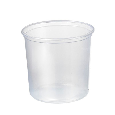 Pot Deli rond PP transparent 750 ml Diam: 11,6 cm 11,6 x 10,5 cm - 50 unitÃ©s
