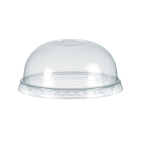 Couvercle dôme transparent en plastique PLA avec trou croisillon