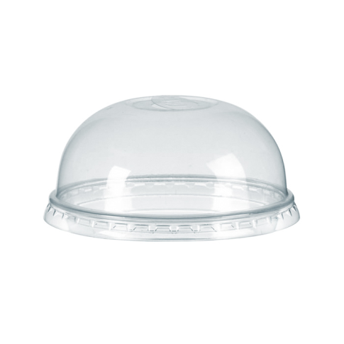 Couvercle dôme transparent en plastique PLA avec trou croisillon